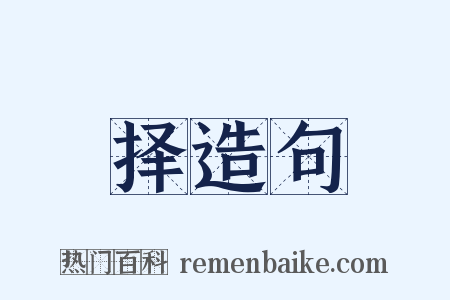 择造句是什么意思的图片